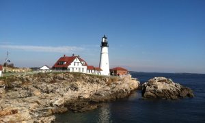 View of Portland Head Light, Photo Credits: Summer Feet Cycling