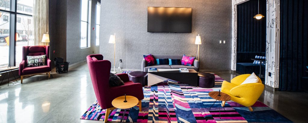 Aloft Hotel Lobby, Photo Credits: Capshore Photography