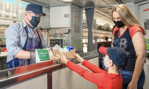 Café on Amtrak Downeaster. Photo Courtesy of NNEPRA