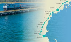 Amtrak Downeaster Map. Photo Courtesy of NNEPRA
