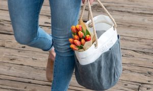 Flowers in Sea Bag. Photo Credit: Sea Bags