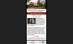 Peaceful Means Event, Photo Credits: HAYLOFT at Dragonfly Barn