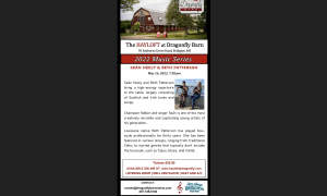 Sean Heely and Beth Patterson Event, Photo Credits: HAYLOFT at Dragonfly Barn