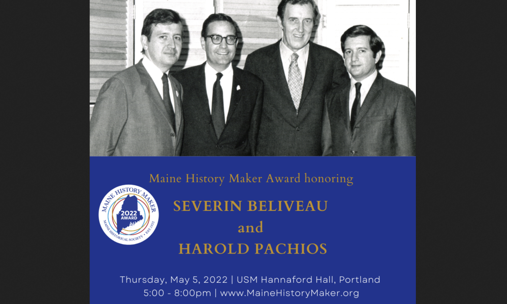 Maine History Maker Award - Photo Credit: Photo use granted by permission of Maine Historical Society Maine History Maker Award - Photo Credit: Photo use granted by permission of Maine Historical Society