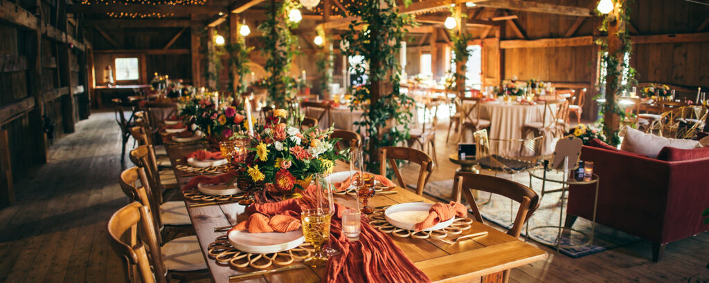 Fall Wedding at Cunningham Farm. Photo Credit; The Talented Photographer