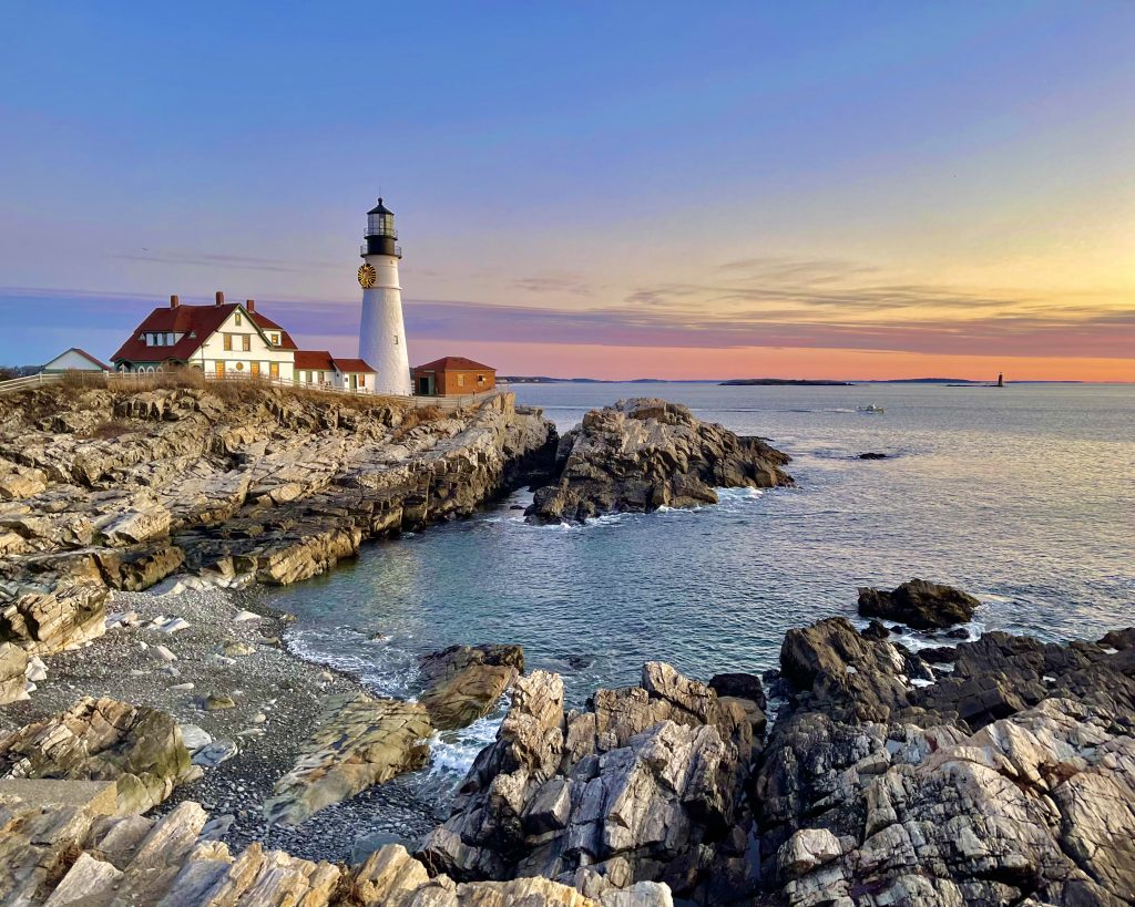 Portland Head Light Sunset, Photo Credits: Dustin Droggitis