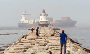 Spring Point with Vessel in background, Photo Credits: Eric Pray