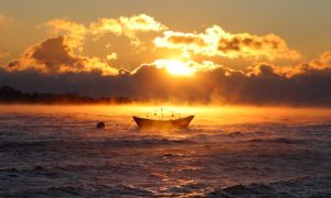 Sea Smoke Sunrise, Photo Credits: Jessica Cook