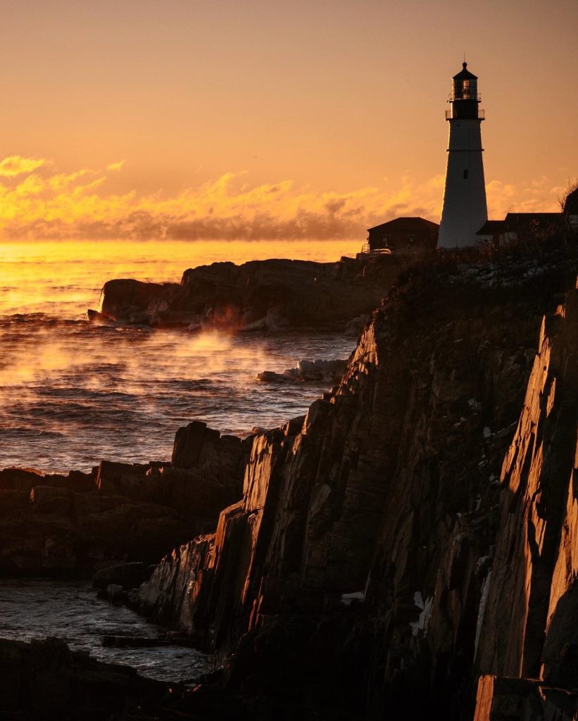 Sea Smoke by Portland Head Light Coast, Photo Credits: Katy Ryan