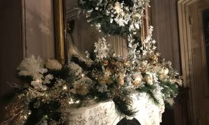 Sitting Room in Victoria Mansion decorated for holiday season. Photo Courtesy of Victoria Mansion