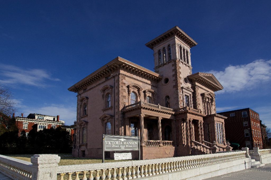 Exterior of Victoria Mansion, Photo by Andrew Davis