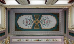 Reception Room Bay Ceiling, Photo by Gianfranco Pocobene