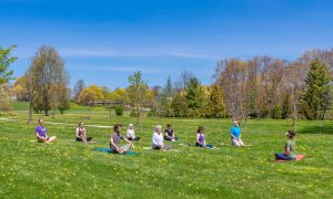 Ashley Flowers Outdoor Yoga. Photo Credit: PGM Photography