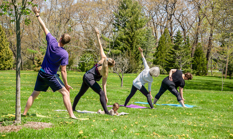 Ashley Flowers Outdoor Yoga. Photo Credit: PGM Photography