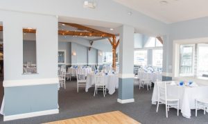 dance floor and tables in Seawatch room, Photo Credits: Saltwater Grille