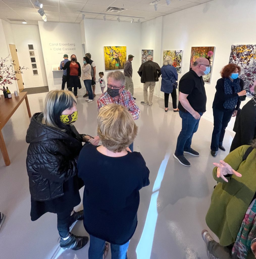 Opening reception of the Carol Eisenberg and Cole Caswelll, Photo Credits: Ilana Welch.