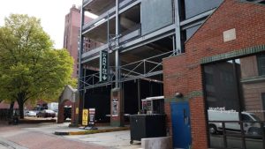 Forest from the right is entrance/exit to Gateway Garage on Forest Ave, Photo Credit: SP+ Corporation