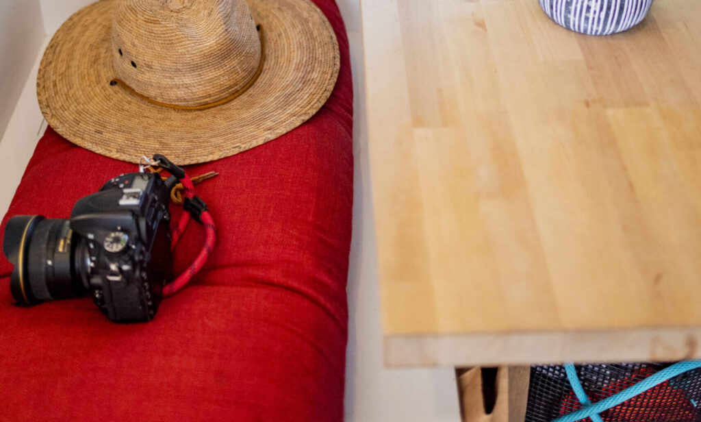 Camera on a couch. Photo credit: Capshore