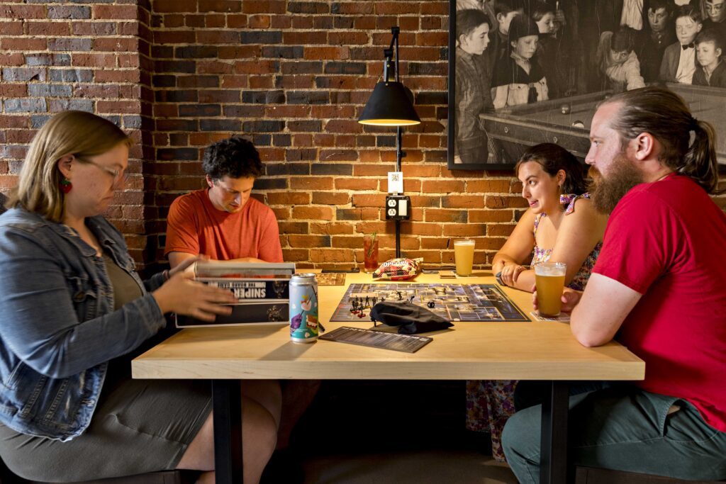 People Playing Board games. Photo credit: Amanda Huebner