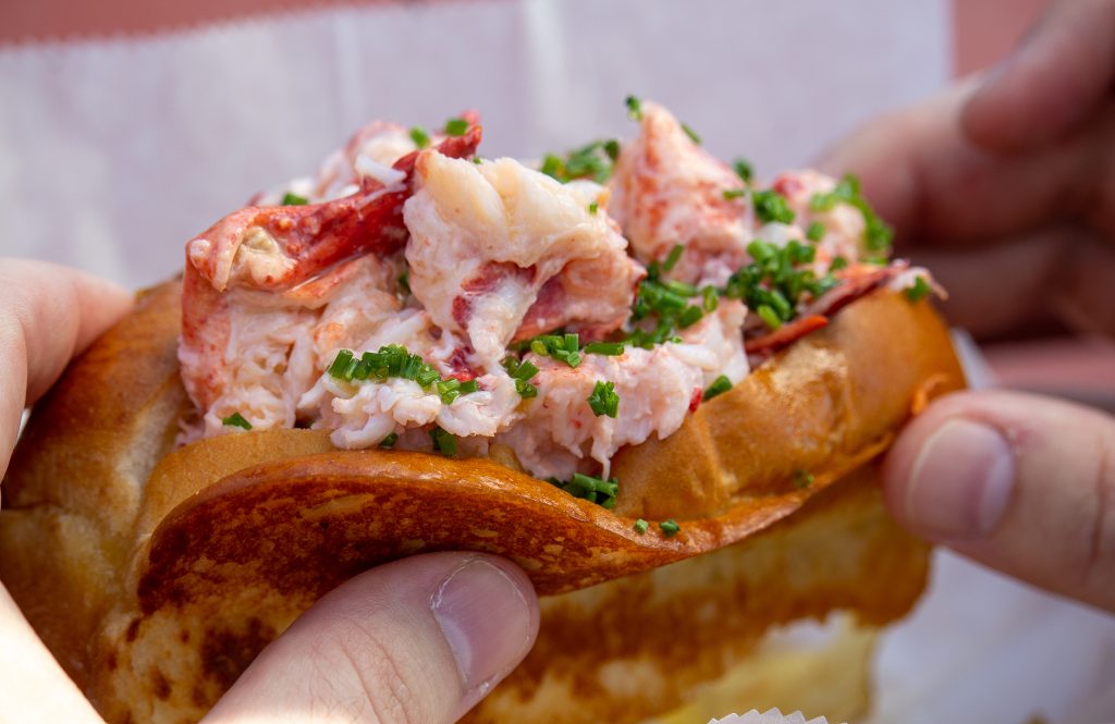 Bite into Maine Lobster rolls, Photo Credits: Serena Folding