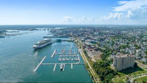 Cruise Ship Downtown Drone, Photo Credits: Peter Morneau Photography