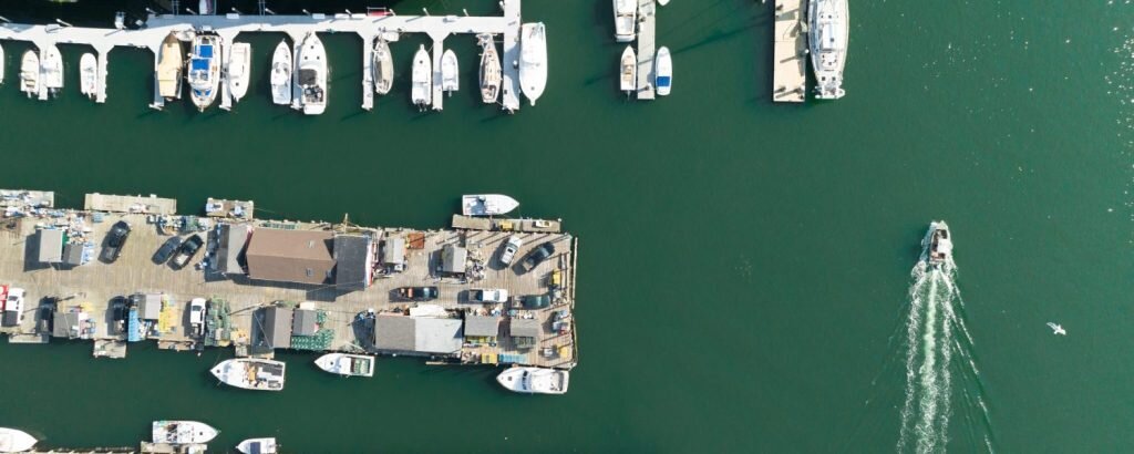Arial View of Marina, Photo Credits: Peter Morneau Photography