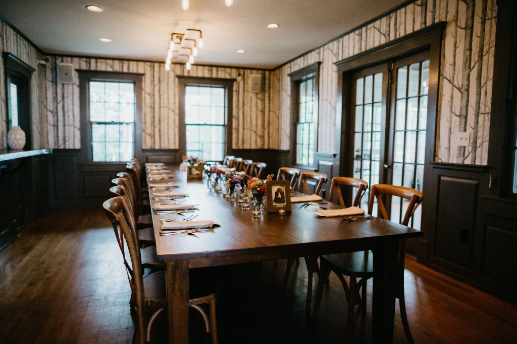 The private dining room at Whitehall. Photo Credit: Lindsay Vann Photography