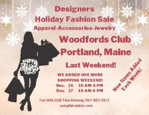 LAST Weekend Designer Clothing Sale Holiday sale, Photo Provided by Complimentrix