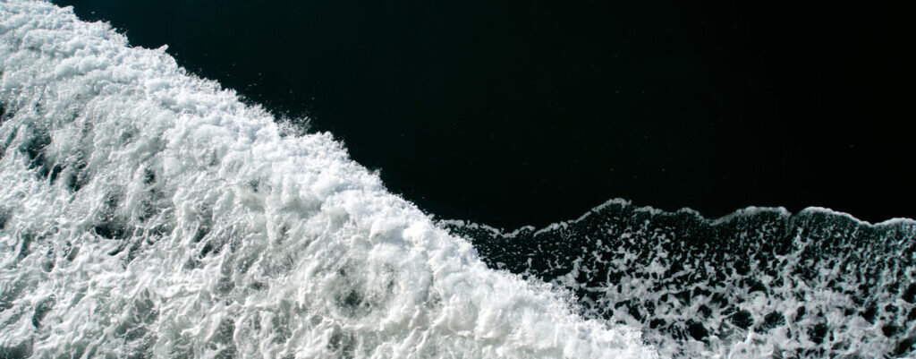 Waves off Casco Bay Lines, Photo Credit: Capshore Photography