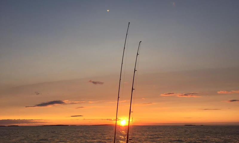 Casco Bay at Sunset. Photo Credit: Fore River Sportfishing