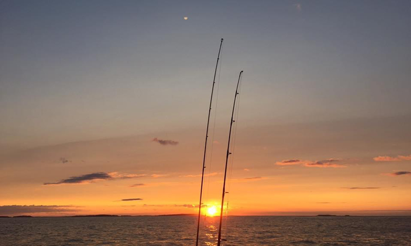Casco Bay at Sunset. Photo Credit: Fore River Sportfishing Casco Bay at Sunset. Photo Credit: Fore River Sportfishing