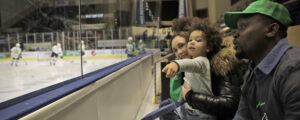 Family at Maine Mariners, Photo Credit: Knack Factory