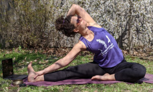 Outdoor Yoga. Photo Provided by Ashley Flowers
