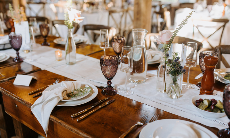 Wedding Reception Décor. Photo Credit: Mikaela King Photography