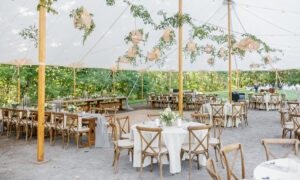 Tented Wedding Reception. Photo Credit: Mary B Photography