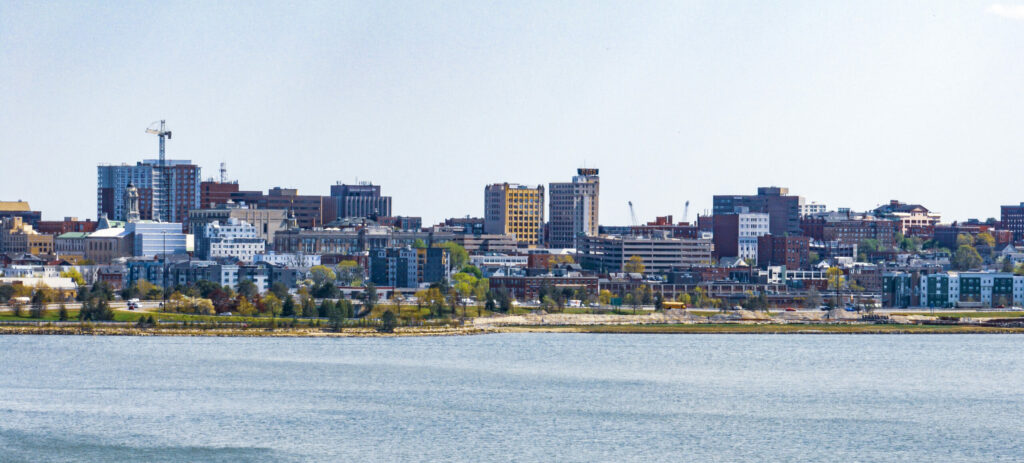View of Portland from Back Bay Cove, Photo Credit: Capshore Photography