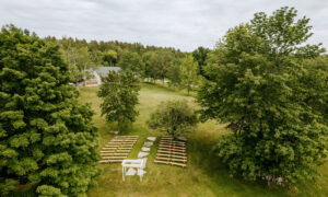 Overhead of Wedding Site. Photo Credit: Chris Bennett Photography