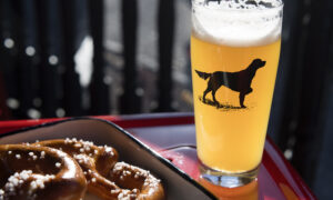 Beer and Pretzel. Photo Credit: Nicole Wolf