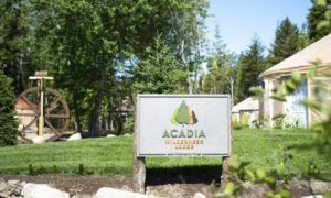 Acadia Wilderness Lodge Exterior. Photo Credit: Capshore Photography