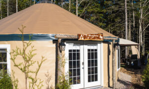 Yurt Exterior. Photo Credit: Capshore Photography