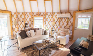 Yurt Interior. Photo Credit: Capshore Photography