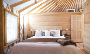 Yurt Interior. Photo Credit: Capshore Photography