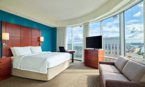 Deluxe Suite. Photo Provided by Residence Inn Portland Downtown Waterfront