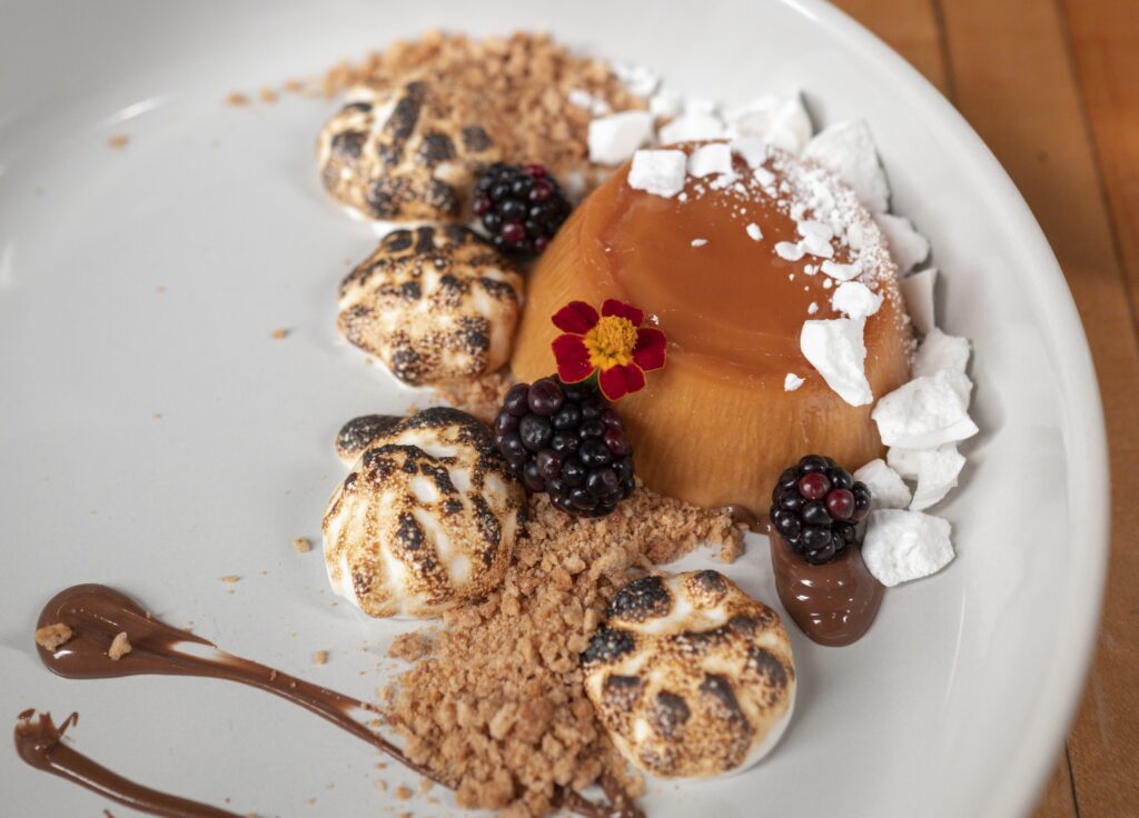 Dessert course at Gather, Photo Credit: Capshore Photography