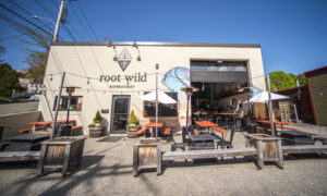 Outdoor seating at Root Wild, Photo credit to Capshore Photography