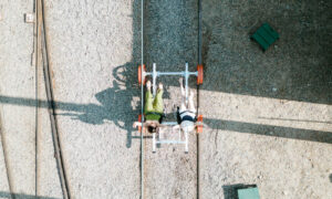 Biking on Railroads listing. Photo Courtesy of @MarriottBonvoy