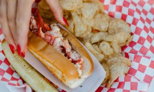 Lobster roll listing Photo Courtesy of @MarriottBonvoy