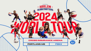 Harlem Globe Trotters Show. Photo courtesy of Cross Insurance Arena