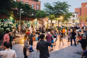 Dancing in Congress square park. Photo Credit: Corey Templeton Photography