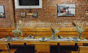 Dining Table. Photo Provided by Maine Oyster Company